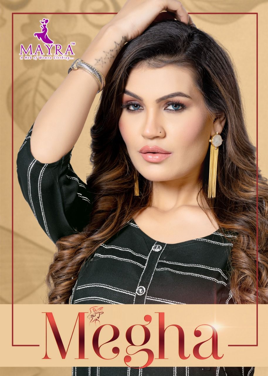 Mayra Megha New Designer Regular Wear Rayon Kurti Collection